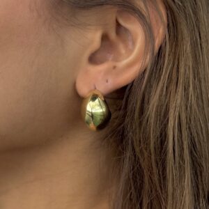 Aros sencillos dorados