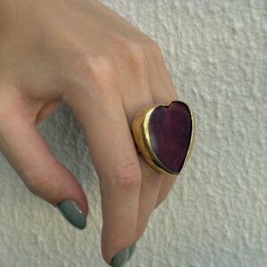 Anillo de corazón Orfebrería